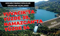 Kocaeli Baraj Doluluk Oranları Açıklandı: Yuvacık’ta Yüzde 39, Namazgah’ta Yüzde 54