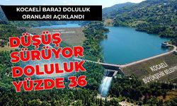 Kocaeli'de Baraj Doluluklarında Düşüş Sürüyor: Yuvacık Yüzde 36