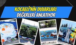 Kocaeli’nin duvarları değerleri anlatıyor