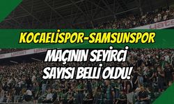 Kocaelispor-Samsunspor Maçının Seyirci Sayısı Belli Oldu!