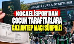 Kocaelispor’dan çocuk taraftarlara Gaziantep maçı sürprizi