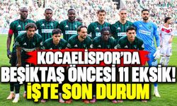 Kocaelispor’da Beşiktaş öncesi 11 eksik! İşte son durum