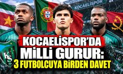 Kocaelispor’da milli gurur: 3 futbolcuya birden davet