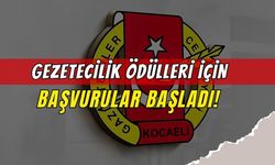 Kocaeli’de 16 Ocak Gazetecilik Ödülleri için başvurular başladı