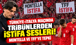 Türkiye-İtalya maçında tribünlerden istifa sesleri! Montella ve TFF'ye tepki