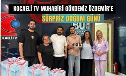Kocaeli TV Haber Merkezinde Muhabir Gökdeniz Özdemir’e Unutulmaz Doğum Günü Sürprizi!