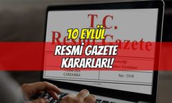 Resmi Gazete'de Bugün:10 Eylül 2026