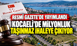 Resmî Gazete’de yayımlandı: Kocaeli’de milyonluk taşınmaz ihaleye çıkıyor