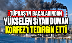 Tüpraş’ın bacalarından yükselen siyah duman Körfez’i tedirgin etti