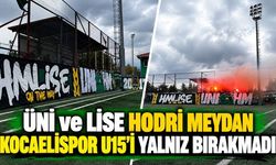 ÜNİ ve LİSE Hodri Meydan Kocaelispor U15’i yalnız bırakmadı