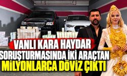 “Vanlı Kara Haydar” soruşturmasında iki araçtan milyonlarca döviz çıktı