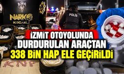 İzmit Otoyolunda Durdurulan Araçtan 338 Bin Hap Ele Geçirildi