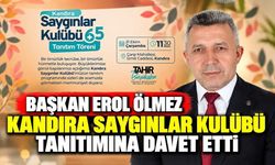 Başkan Erol Ölmez Kandıra Saygınlar Kulübü Tanıtımına Davet Etti