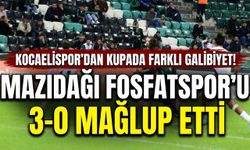 Kocaelispor’dan kupada farklı galibiyet! Mazıdağı Fosfatspor’u 3-0 mağlup etti