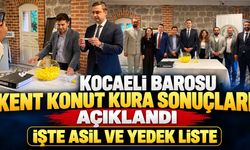 Kocaeli Barosu Kent Konut Kura Sonuçları Açıklandı: İşte Asil ve Yedek Liste