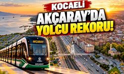 Kocaeli Akçaray'da Yolcu Rekoru! 85 Bin 546 Kişi Kullandı