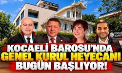 Kocaeli Barosu’nda Genel Kurul Heyecanı Bugün Başlıyor