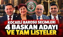 Kocaeli Barosu Seçimleri: 4 Başkan Adayı ve Tam Listeler