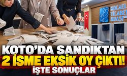KOTO’da Sandıktan 2 İsme Eksik Oy Çıktı! İşte Sonuçlar