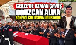 Gebze’de Uzman Çavuş Oğuzcan Alma Son Yolculuğuna Uğurlandı