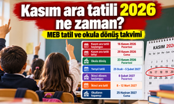 Kasım ara tatili 2026 ne zaman? MEB tatil ve okula dönüş takvimi