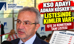 KSO Adayı Adnan Köşker’in Listesinde Kimler Var? İşte 38 Komitenin Tam Listesi