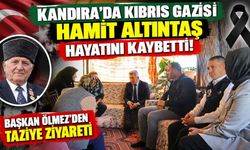 Kandıra'da Kıbrıs Gazisi Hamit Altıntaş hayatını kaybetti! Başkan Ölmez'den taziye ziyareti