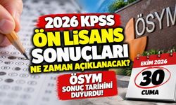 2026 KPSS ön lisans sonuçları ne zaman açıklanacak? ÖSYM sonuç tarihini duyurdu!