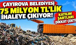 Çayırova Belediyesi 75 milyon TL'lik ihaleye çıkıyor! Katılım şartları dikkat çekti