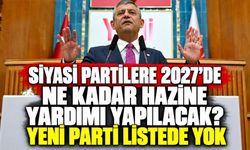 Siyasi partilere 2027’de ne kadar Hazine yardımı yapılacak? YENİ Parti listede yok