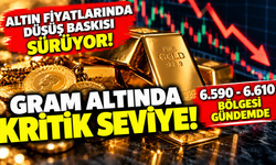 Altın fiyatlarında düşüş baskısı sürüyor! Gram altında kritik seviyeler gündemde