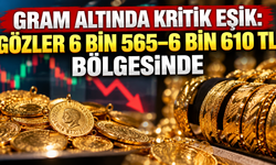Gram altında kritik eşik: Gözler 6 bin 565 – 6 bin 610 TL bölgesinde