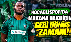 Kocaelispor'da Makana Baku için geri dönüş zamanı! Alanyaspor maçında ilk 11 sürprizi