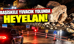 Başiskele Yuvacık yolunda heyelan! Kaya ve toprak parçaları yolu kapattı