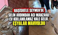 Başiskele Seymen'de selin ardından acı manzara! Ev kullanılamaz hale geldi, eşyalar mahvoldu