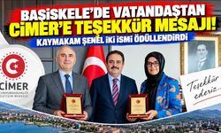 Başiskele'de vatandaştan CİMER'e teşekkür mesajı! Kaymakam Şenel iki ismi ödüllendirdi