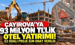 Çayırova’ya 93 milyon TL’lik otel yatırımı! 52 odalı proje için onay verildi