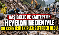 Başiskele ve Kartepe'de heyelan nedeniyle su kesintisi! Ekipler seferber oldu