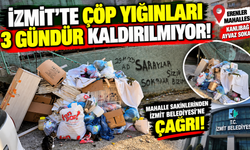 İzmit'te çöp yığınları 3 gündür kaldırılmıyor! Erenler Mahallesi sakinlerinden belediyeye çağrı
