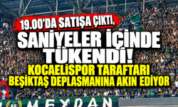 19.00’da satışa çıktı, saniyeler içinde tükendi! Kocaelispor taraftarı Beşiktaş deplasmanına akın ediyor