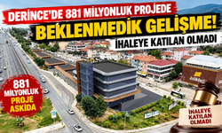 Derince’de 881 milyonluk projede beklenmedik gelişme: İhaleye katılan olmadı