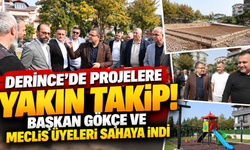 Derince’de projelere yakın takip! Başkan Gökçe ve meclis üyeleri sahaya indi