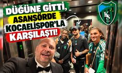 Düğüne Gitti, Asansörde Kocaelispor’la Karşılaştı!
