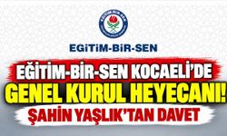 Eğitim-Bir-Sen Kocaeli'de genel kurul heyecanı! Şahin Yaşlık'tan davet