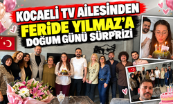 Kocaeli TV ailesinden Feride Yılmaz’a doğum günü sürprizi