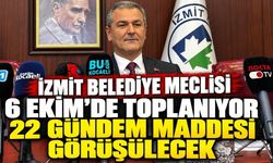 İzmit Belediye Meclisi 6 Ekim’de toplanıyor : 22 gündem maddesi görüşülecek