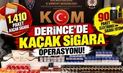 Derince’de kaçak sigara operasyonu! Araçtan bin 500 paket çıktı