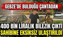 Gebze’de bulduğu çantadan 400 bin liralık bilezik çıktı: sahibine eksiksiz ulaştırıldı
