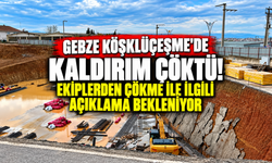 SON DAKİKA | Gebze Köşklüçeşme’de Kaldırım Çöktü! Ekiplerden çökme ile ilgili açıklama bekleniyor