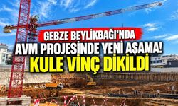 Gebze Beylikbağı’nda AVM Projesinde Yeni Aşama! Kule Vinç Dikildi